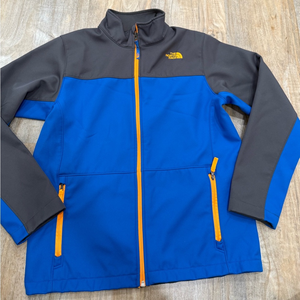 The North Face Kids Blue and Dark Gray Puffer Jacket XL 18-20